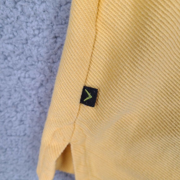 Callaway Polo Shirt Mens Large Yellow Golf Sport‎ Drysport Ribbed - Picture 8 of 12